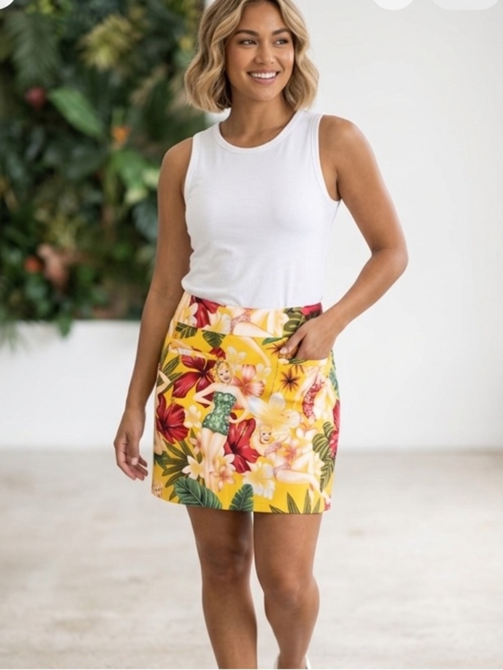 Loud Mouth Ladies tropical skort size 8